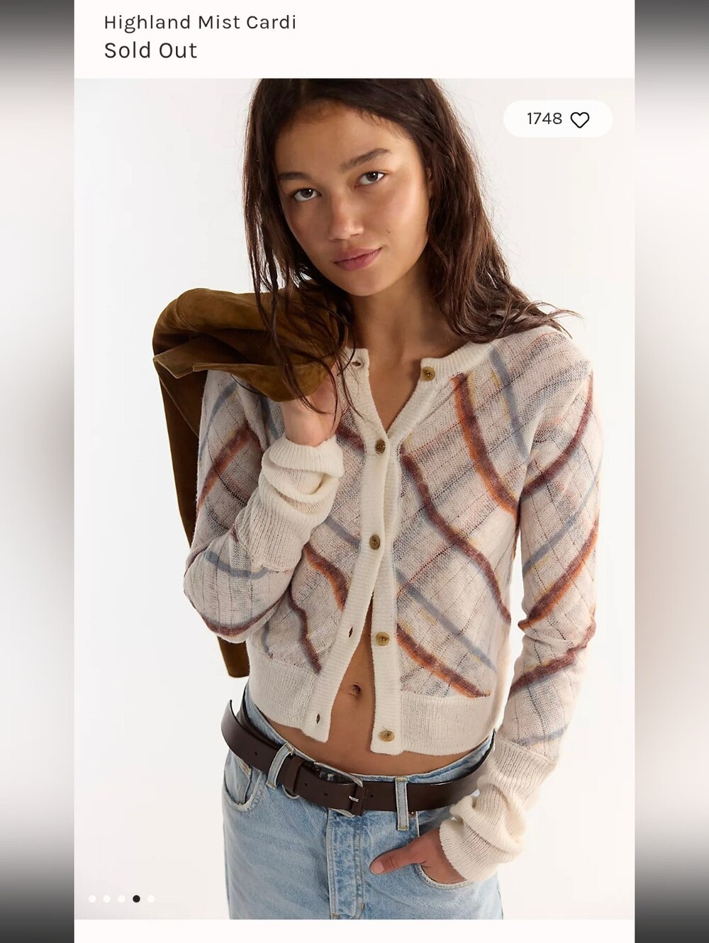 Highland Mist Cardi Sz Meduim NWT
